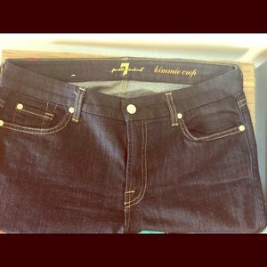 7 for all mankind kimmie crop jeans size 31